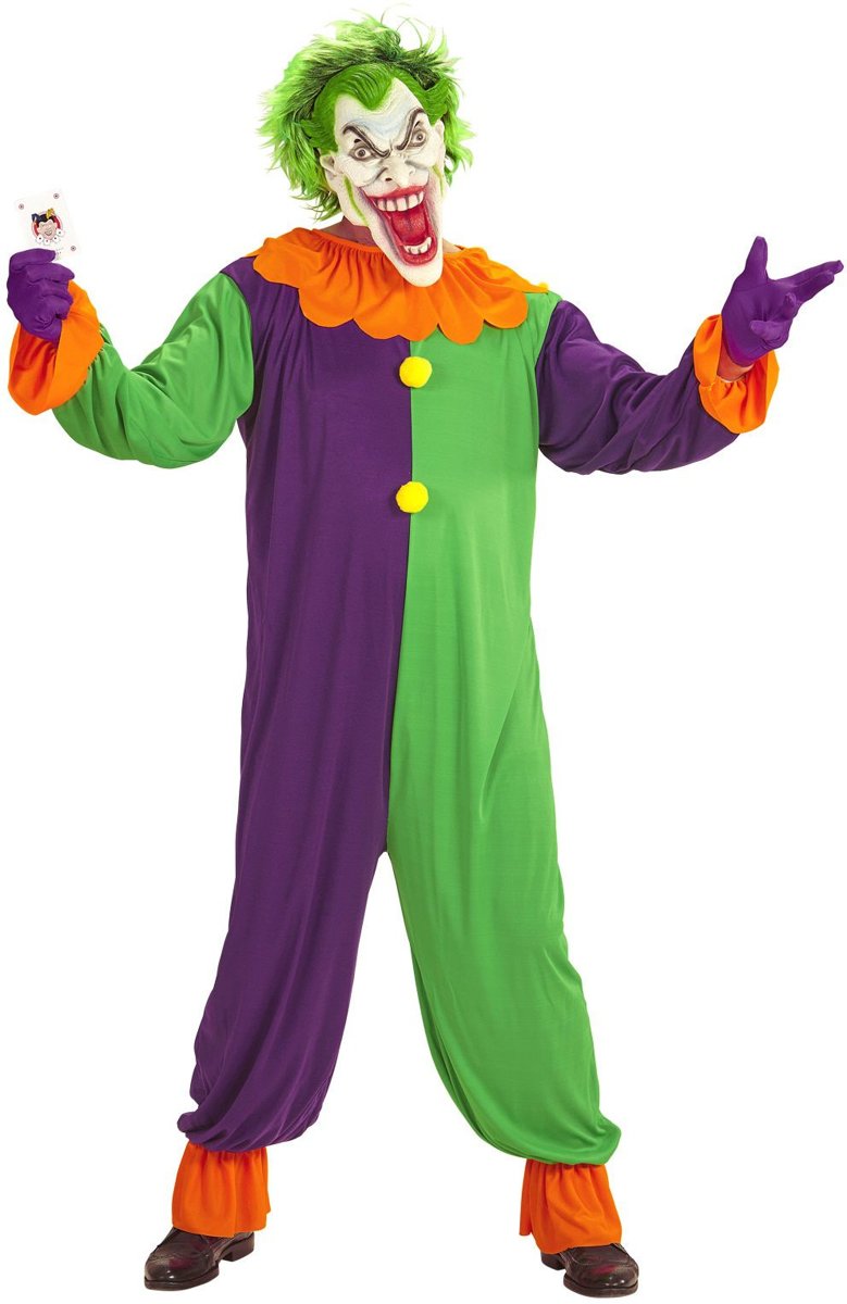 Monster & Griezel Kostuum | Evil Joker Jose | Man | Large | Carnaval kostuum | Verkleedkleding